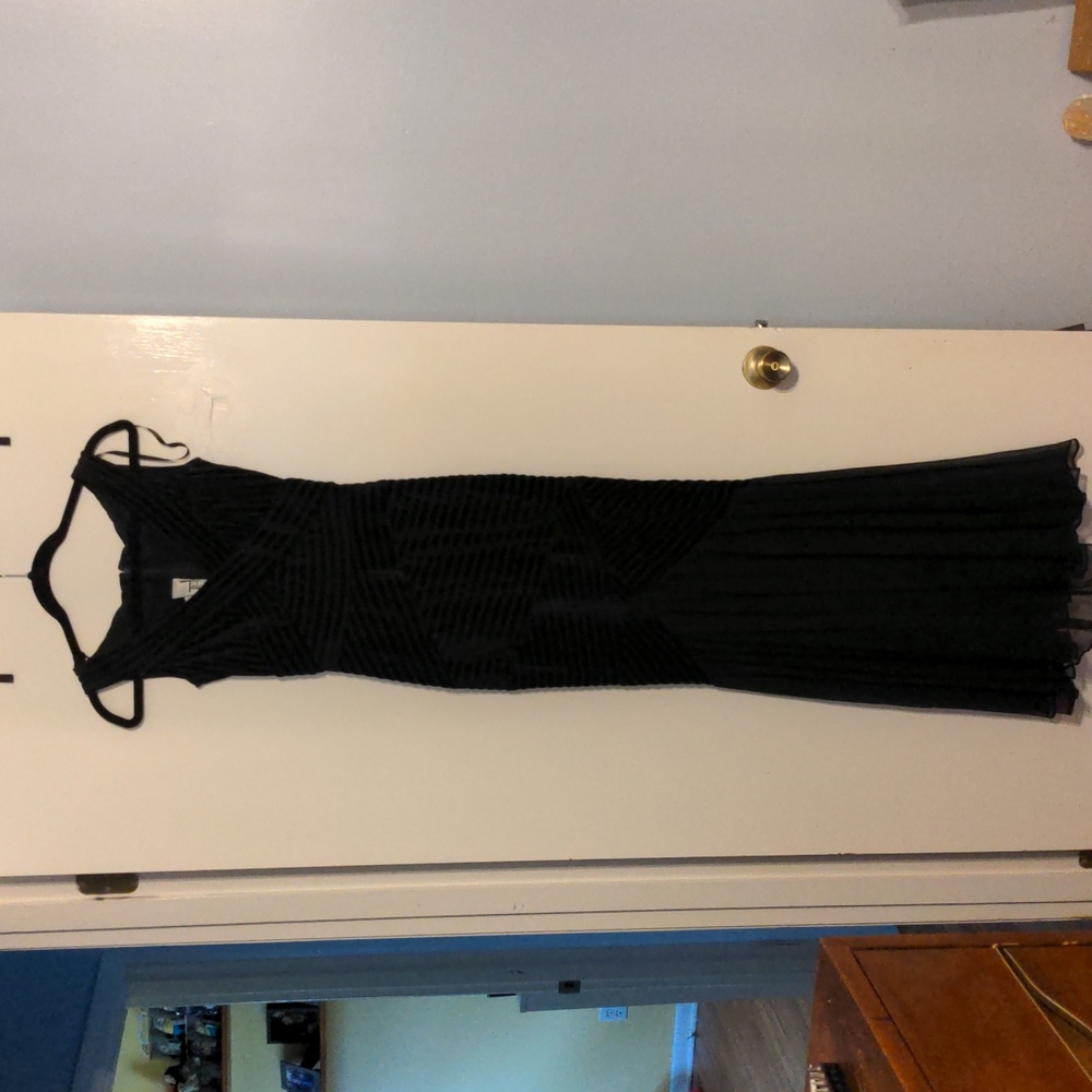 Vintage Black Velvet Tadashi Dress